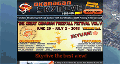 Desktop Screenshot of okanaganskydive.com